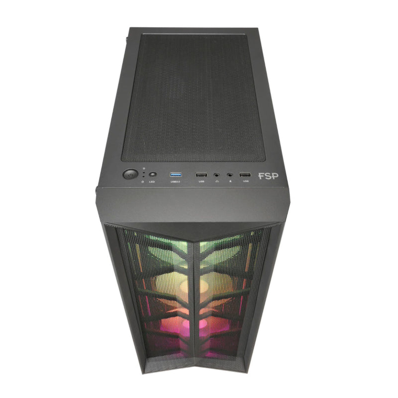 fsp-cmt211a-atx-|-micro-atx-|-mini-itx-|-gaming-chassis-|argb-support-|-4x-120mm-fans-included-|-tempered-glass-side-panel-|-black-2-image