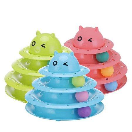 Circular Turntable Cat Toy - Assorted Colours - 4aPet
