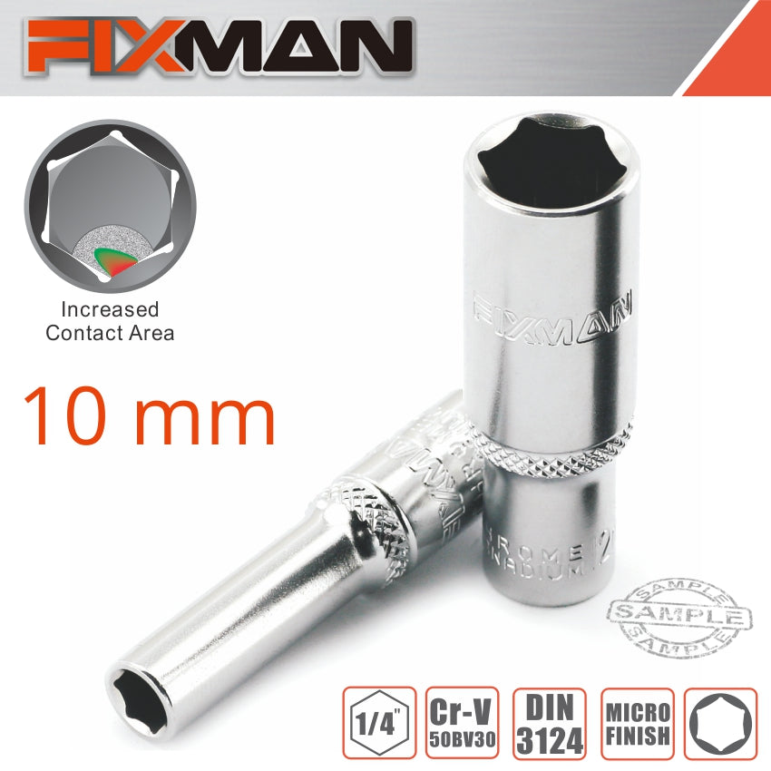 fixman-fixman-1/4'-dr-deep-socket-10mm-fix-h0407m-1