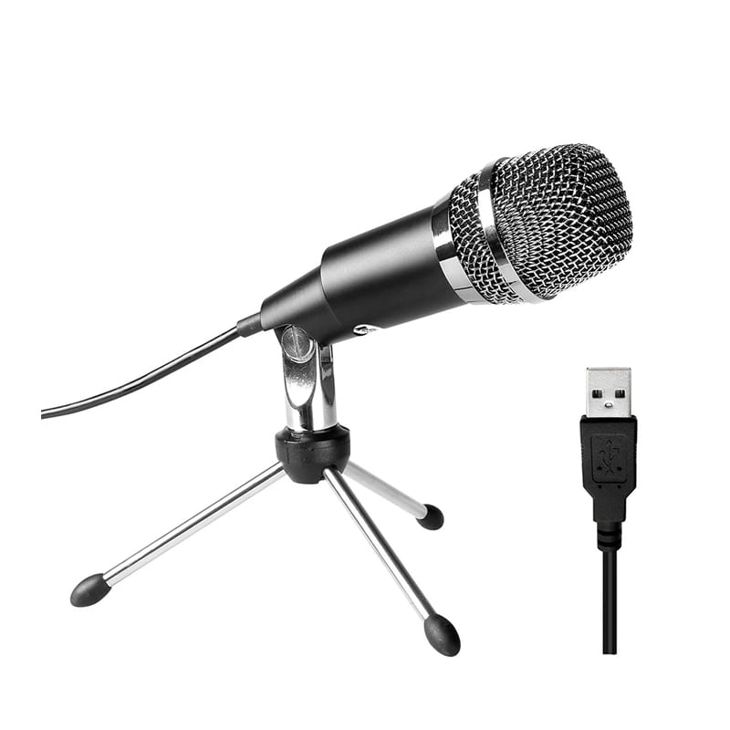 fifine-k668-uni-directional-usb-condensor-microphone-with-tripod---black-1-image