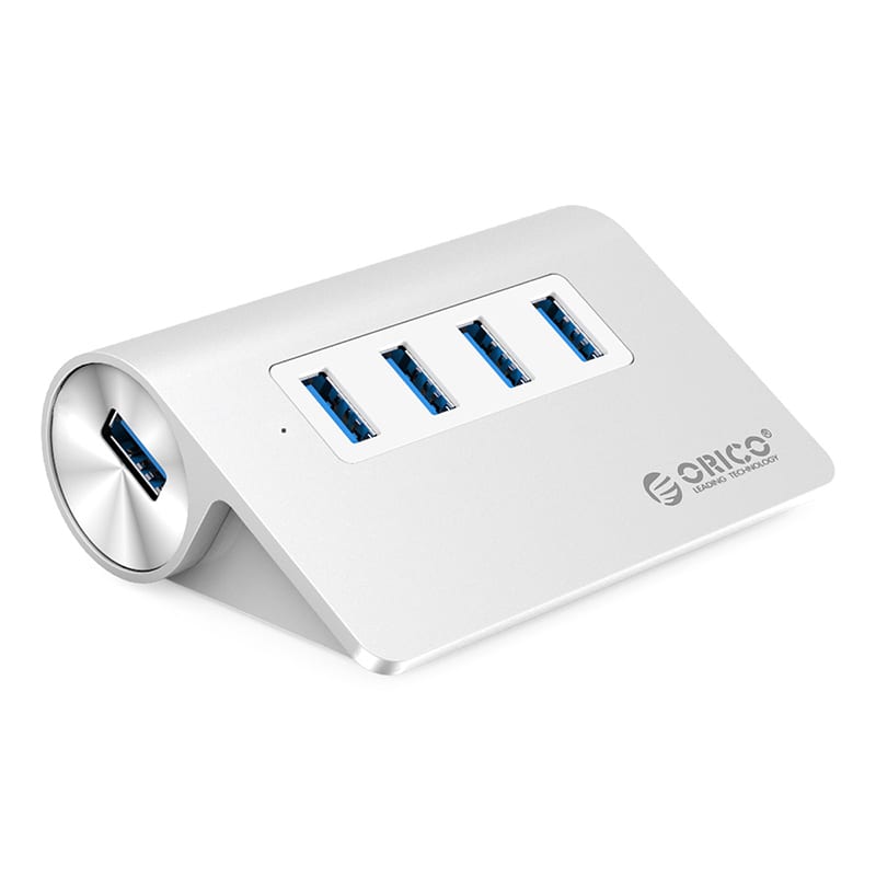 orico-4-port-usb3.0-hub-|4x-usb3.0-|-32-degree-incline-for-comfort-|-aluminium-1-image