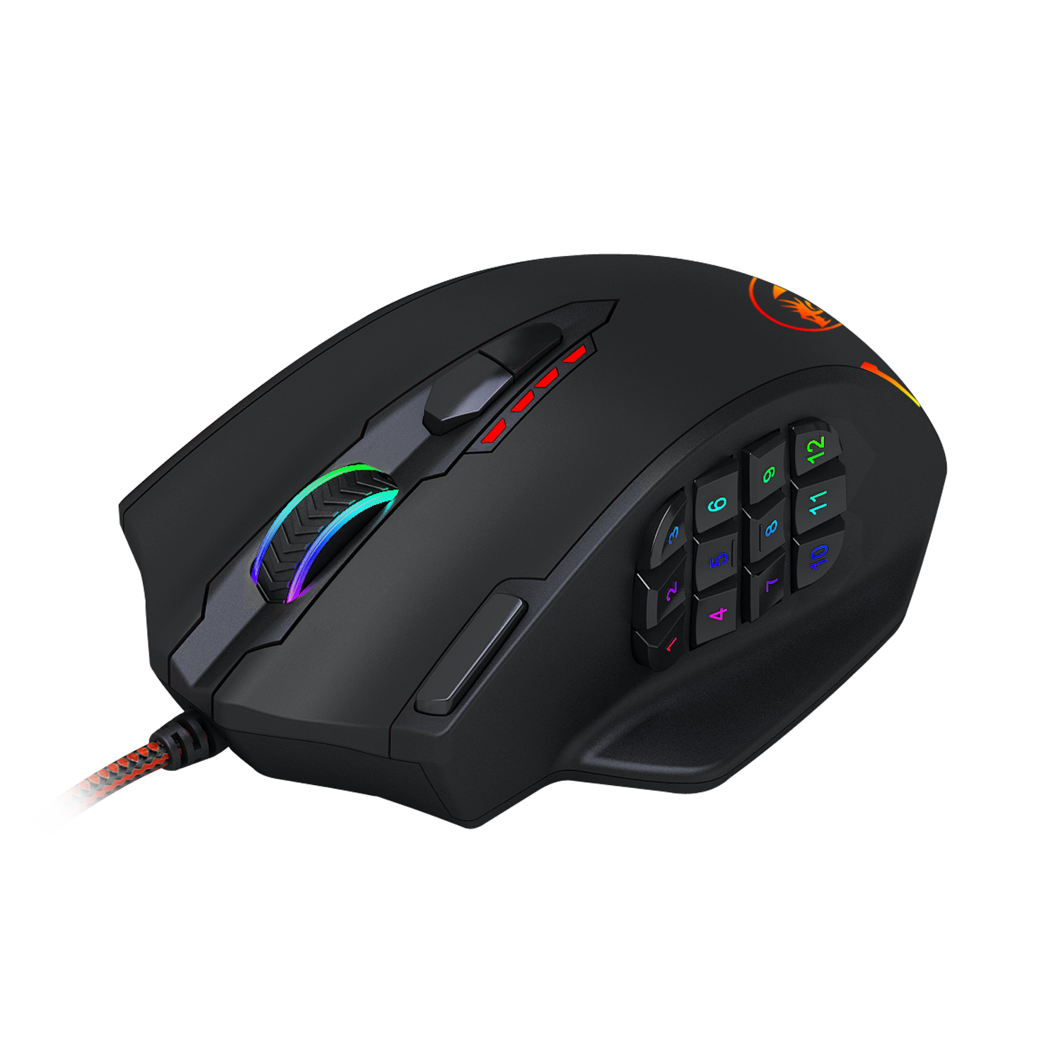 redragon-impact-12400dpi-mmo-gaming-mouse---black-2-image