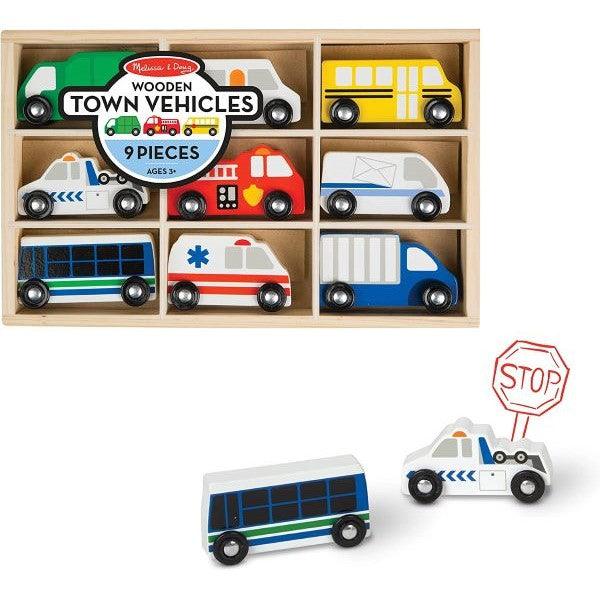 Melissa & Doug Wooden Town Vehicles Set (Pre-Order)