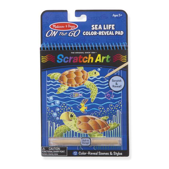 Melissa & Doug Sea Life Colour-Reveal Scratch Art Pad (Pre-Order)