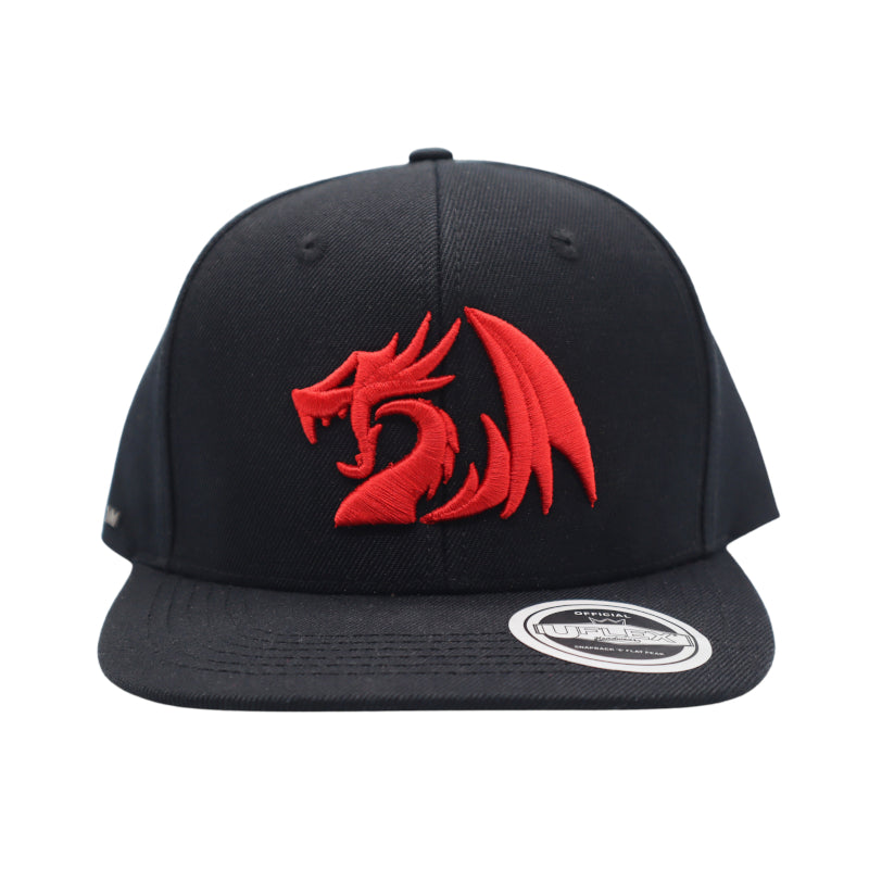 redragon-premium-snapback-flat-peak-cap---black-2-image