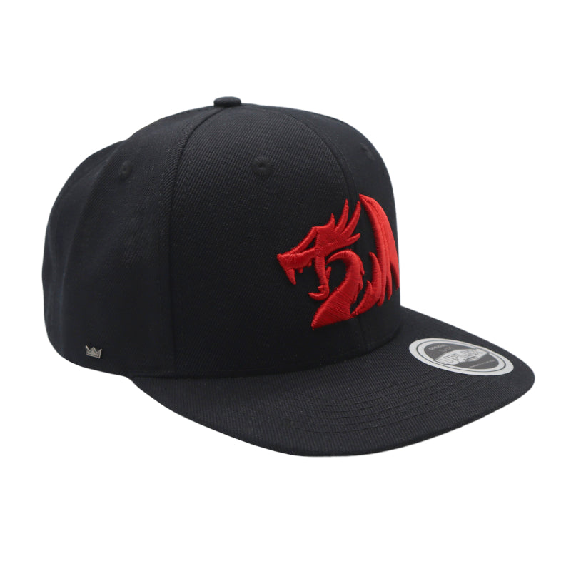 redragon-premium-snapback-flat-peak-cap---black-1-image