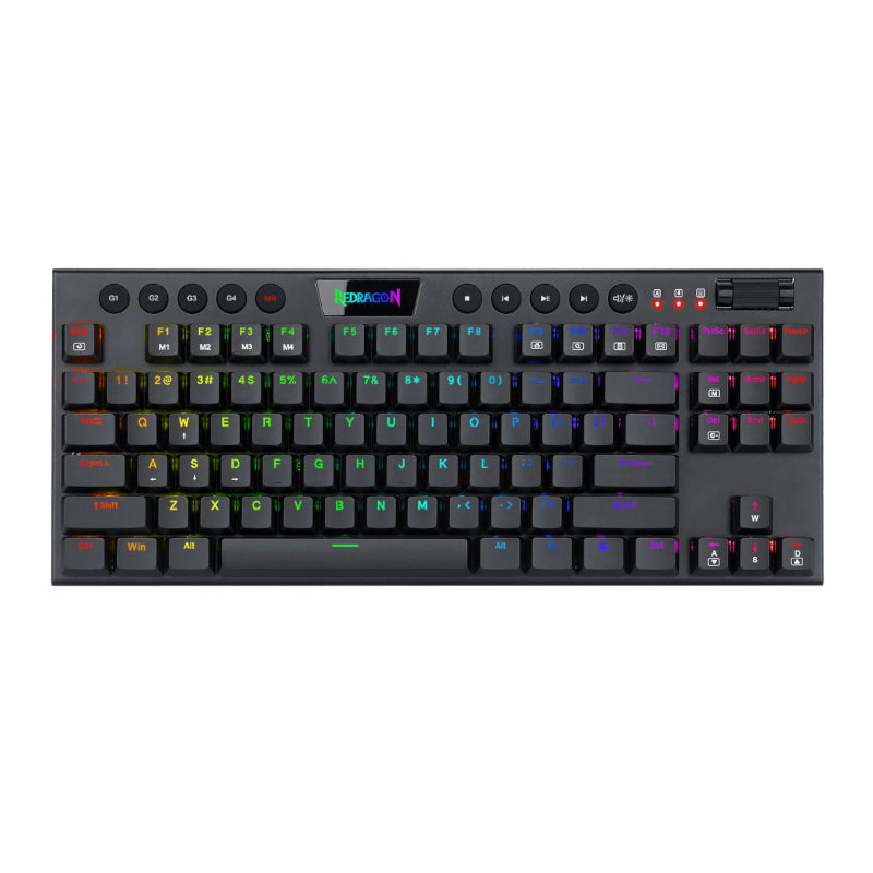 redragon-horus-84key-rgb-red-switch-low-profile-wireless-gaming-mechanical-keyboard---black-1-image