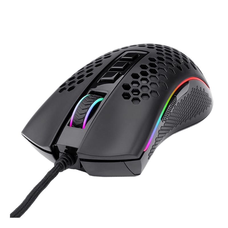 redragon-storm-elite-32000dpi-7-button|lightweight-body|ergonomic-design|rgb-backlit-wired-gaming-mouse---black-2-image