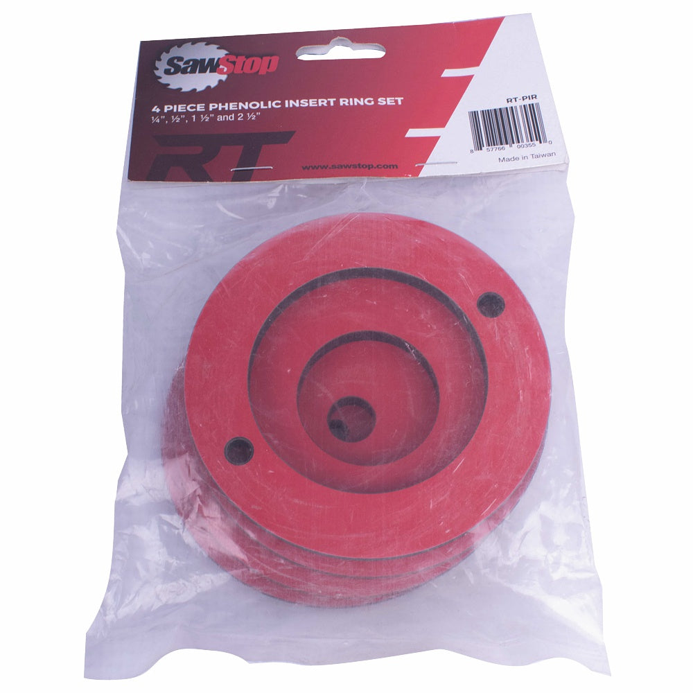 sawstop-phenolic-insert-ring-4pc-set-0.25'/0.5'/1.5'/2.5'-for-router-lift-rt-l-saw-rt-pir-1