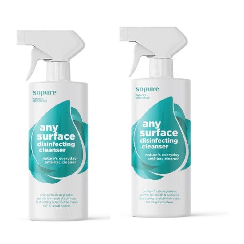 SoPure Any Surface Disinfecting Cleanser 500ml (2 PACK) - 4aKid