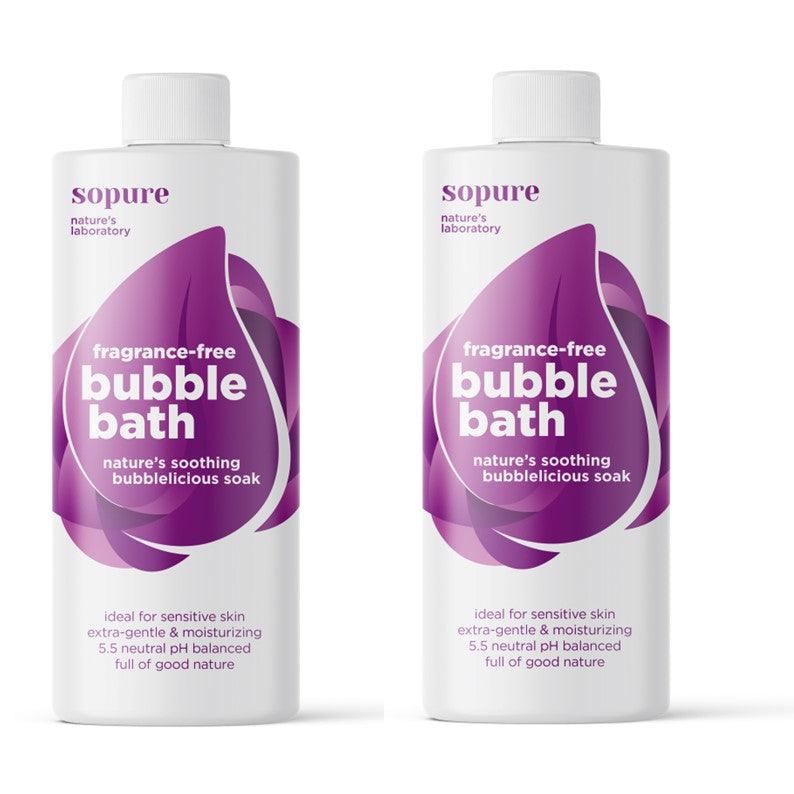 SoPure Fragrance-Free Bubble Bath 1 litre (2 PACK) - 4aKid