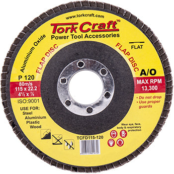 tork-craft-flap-sanding-disc-115mm-120-grit-a/o-tcfd115-120-1