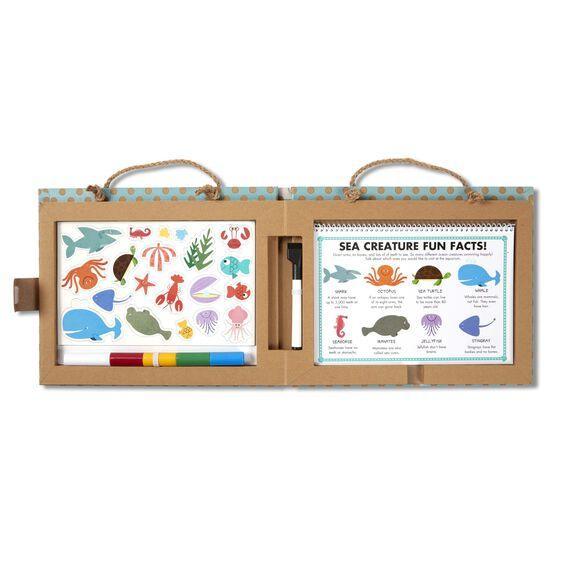 Melissa & Doug Play, Draw, Create Reusable Drawing & Magnet Kit - Ocean (Pre-Order)
