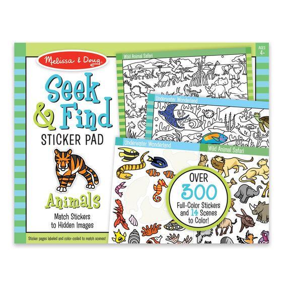 Melissa & Doug Seek & Find Sticker Pad - Animal (Pre-Order)