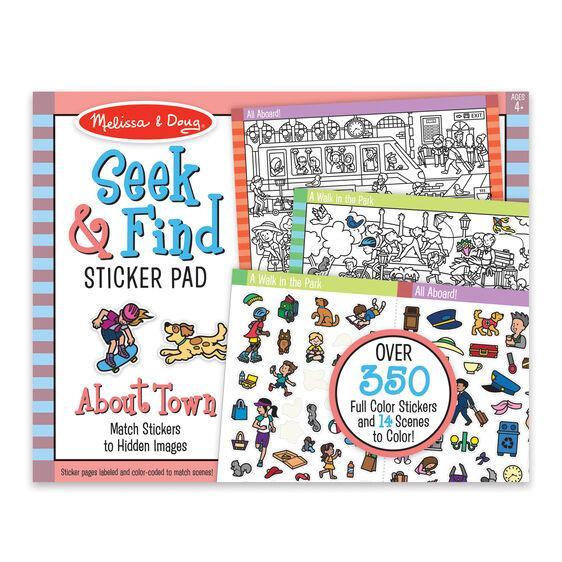 Melissa & Doug Seek & Find Sticker Pad - Around Town (Pre-Order)