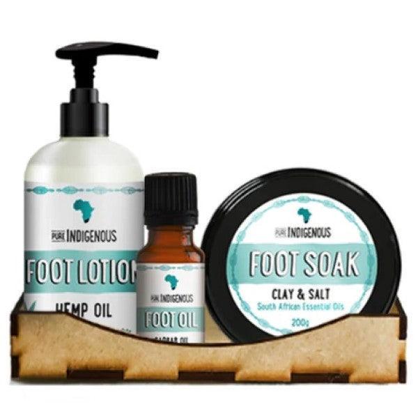 Pure Indigenous Foot Essential Oil Pamper Kit - Foot Soak, Foot Oil & Foot Lotion (Pre-Order)