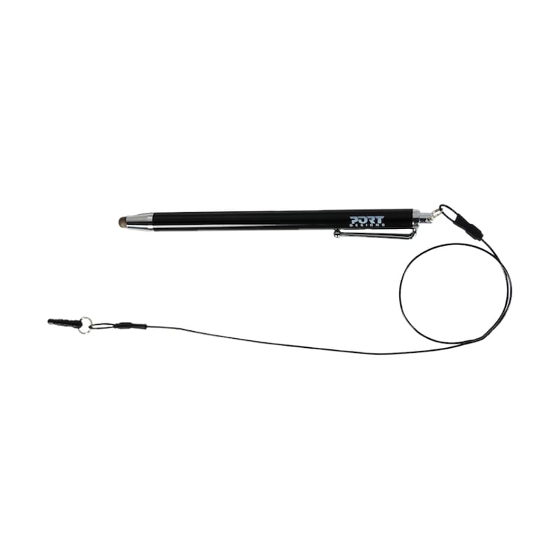 port-designs-metallic-tip-stylus-with-40cm-cable---black-1-image