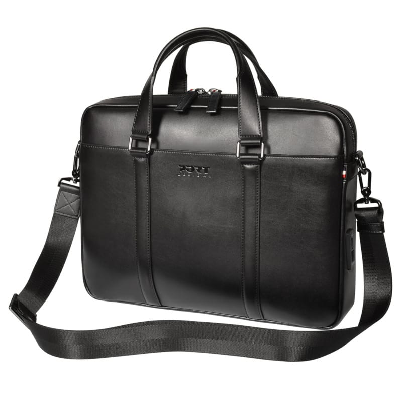 port-designs-versailles-ii-14"-connect-charging-shoulder-strap-bag---black-8-image