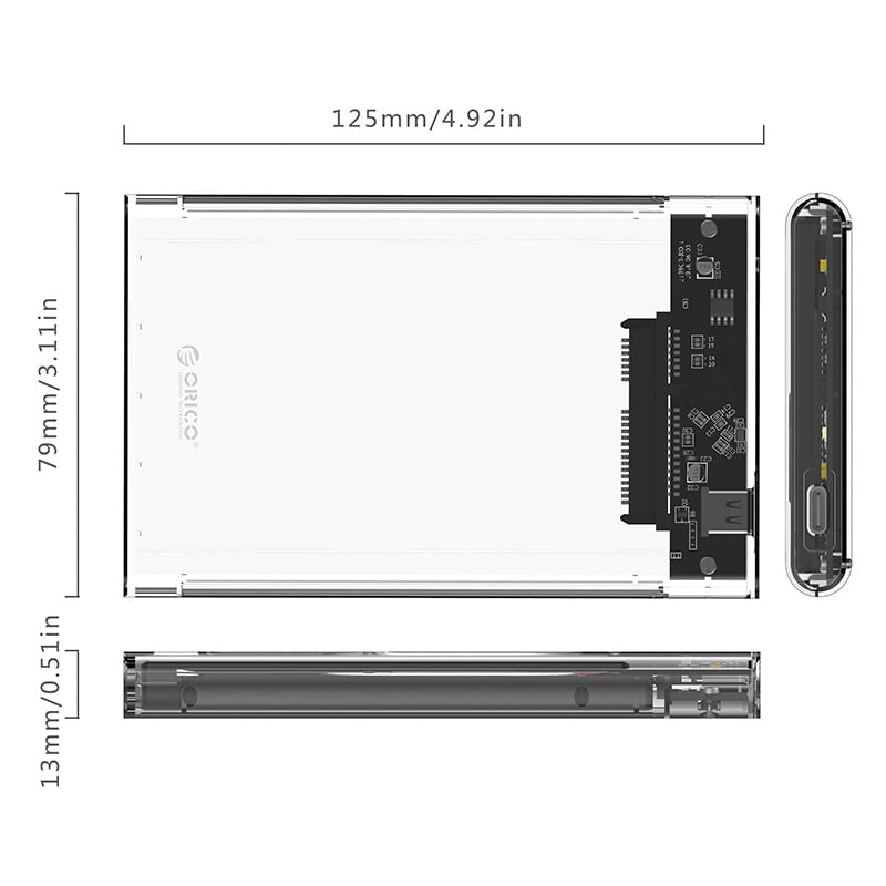 orico-2.5"-usb-c-transparent-hdd-enclosure-4-image