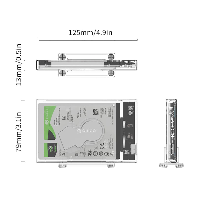 orico-2.5"-usb3.0-external-hard-drive-enclosure---transparent-2-image