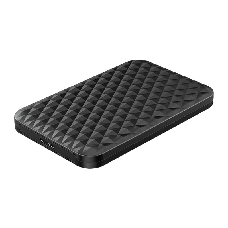 orico-2.5"-5gbps|usb3.0|diamond-pattern-design|supports-up-to-4tb---hard-drive-enclosure---black-1-image