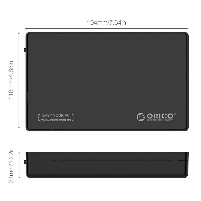 orico-2.5"|3.5"-usb-c-external-hdd-enclosure---black-5-image