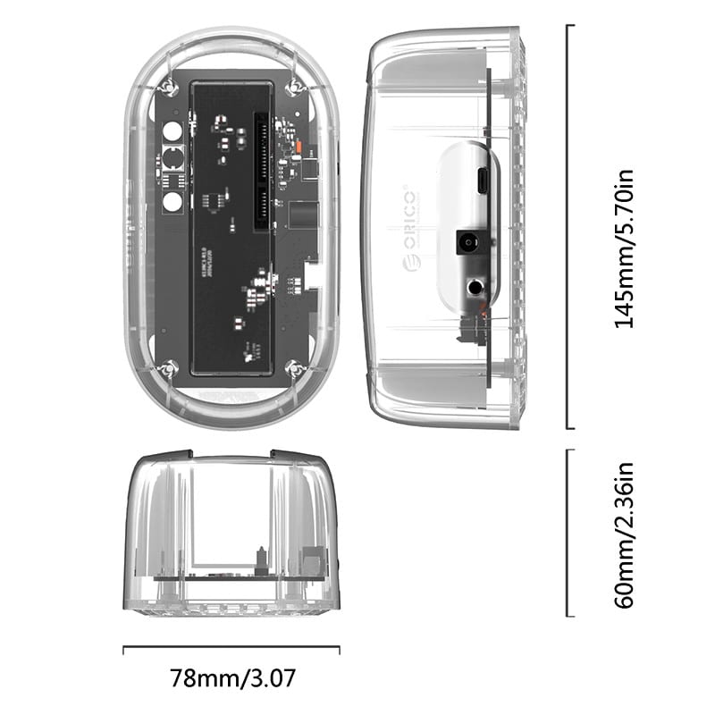 orico-usb-c-2.5"-/-3.5"-hdd|ssd-dock-transparent-3-image