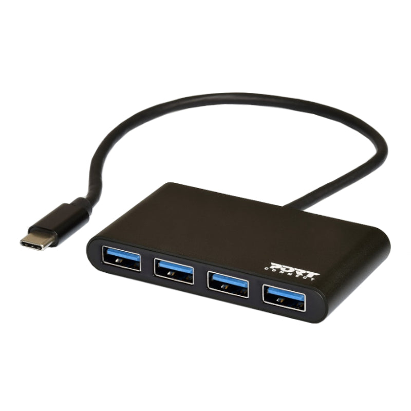 port-usb-type-c-to-4-x-usb3.0-5gbps-30cm-4-port-hub---black-2-image