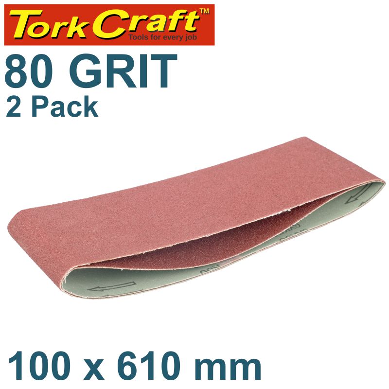 tork-craft-sanding-belt-100-x-610mm-80grit-2/pack-abr18080-2