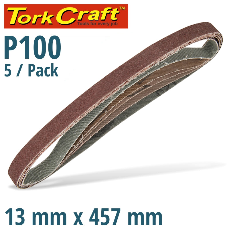 tork-craft-powerfile-sanding-belt-13-x-457mm-100-grit-5/pk-abr91100-1