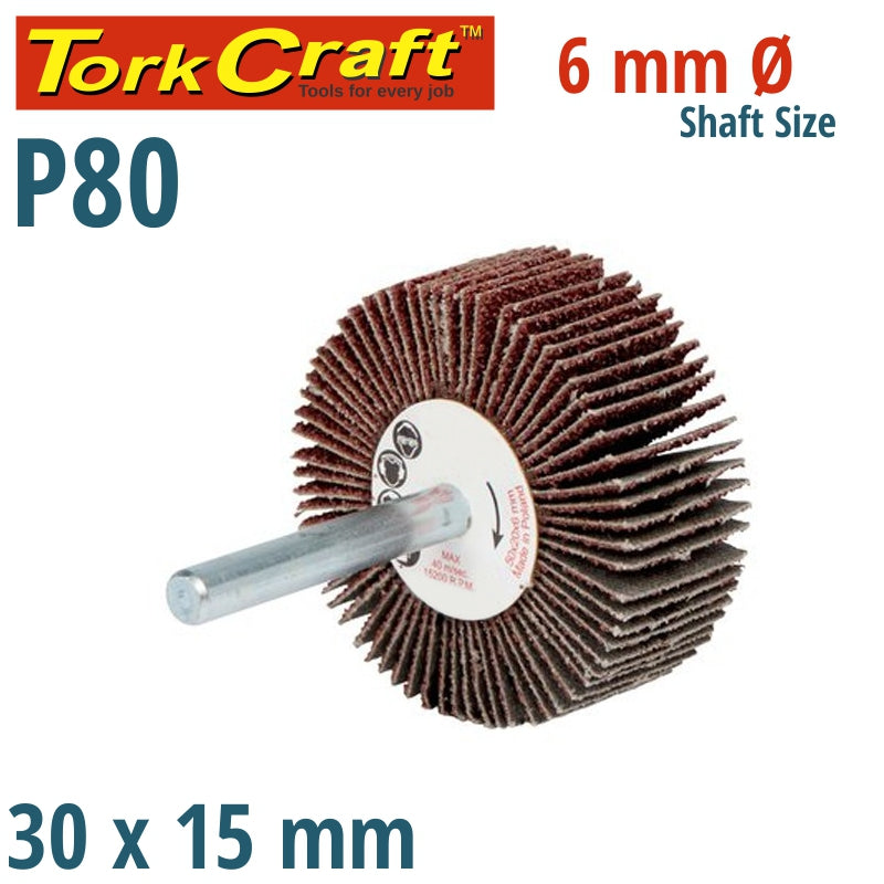 tork-craft-flap-wheel-30-x-15-x-6mm-shaft-80-grit-per-each-(100-per-box)-abrf301580-1