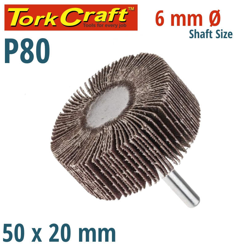 tork-craft-flap-wheel-50-x-20-x-6mm-shaft-80-grit-per-each-(10-per-box)-abrf502080-1