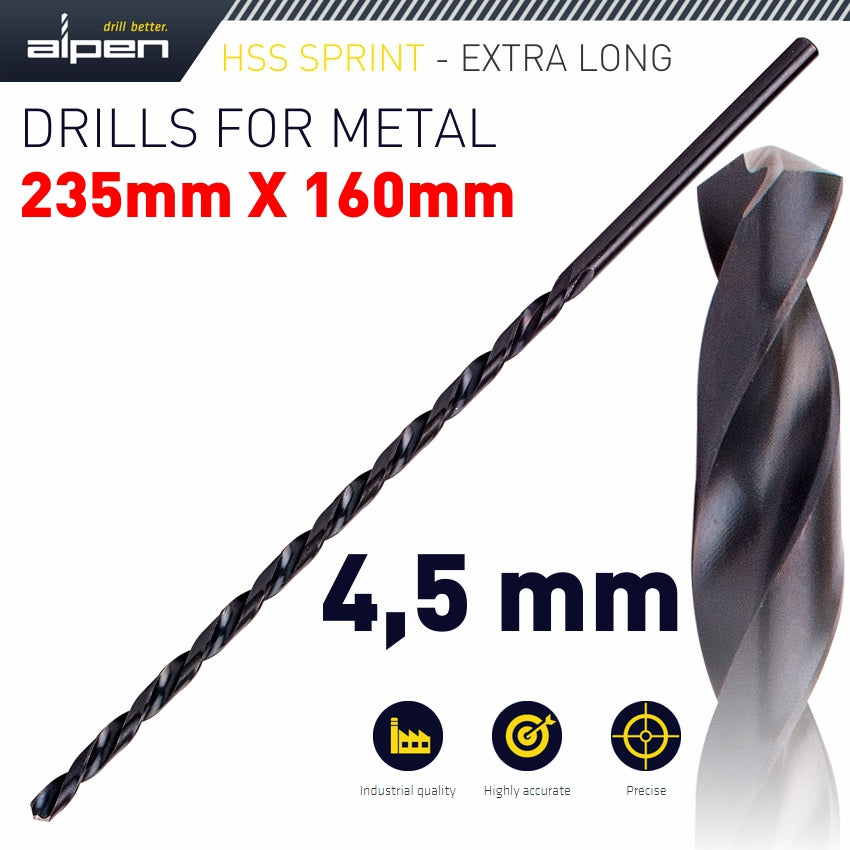 alpen-hss-drill-bit-4.5mm-235-x-160-extra-long-alp111045-1