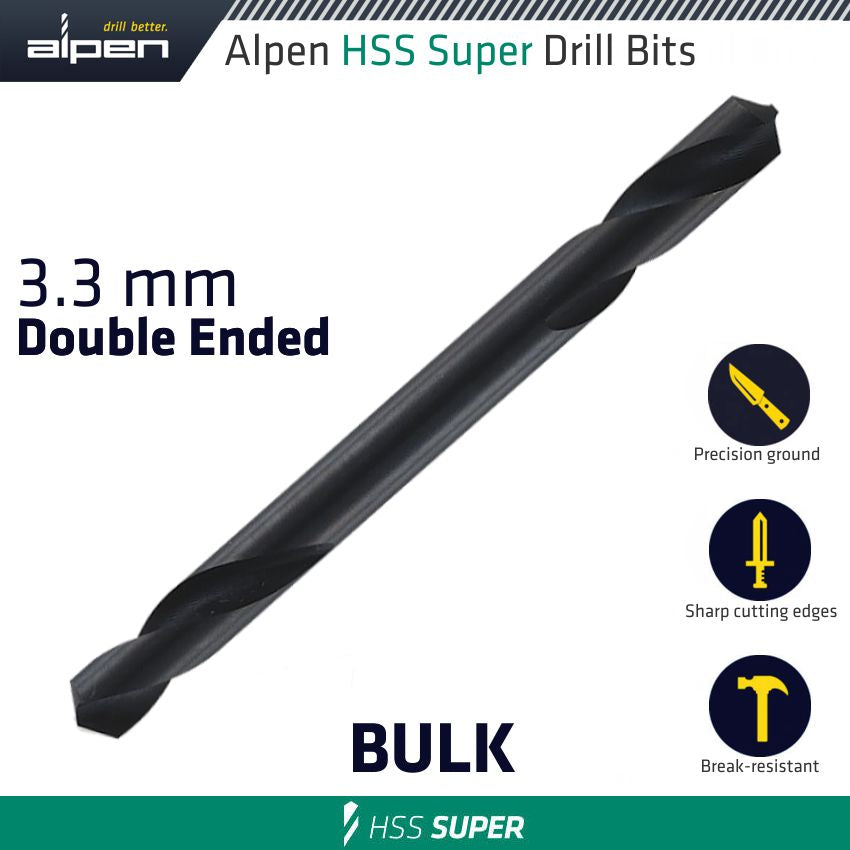 alpen-hss-super-drill-bit-double-ended-3.3mm-bulk-alp321033-1