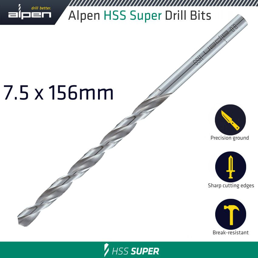 alpen-hss-drill-bit-long-7.5-x-156mm-bulk-alp551075-1