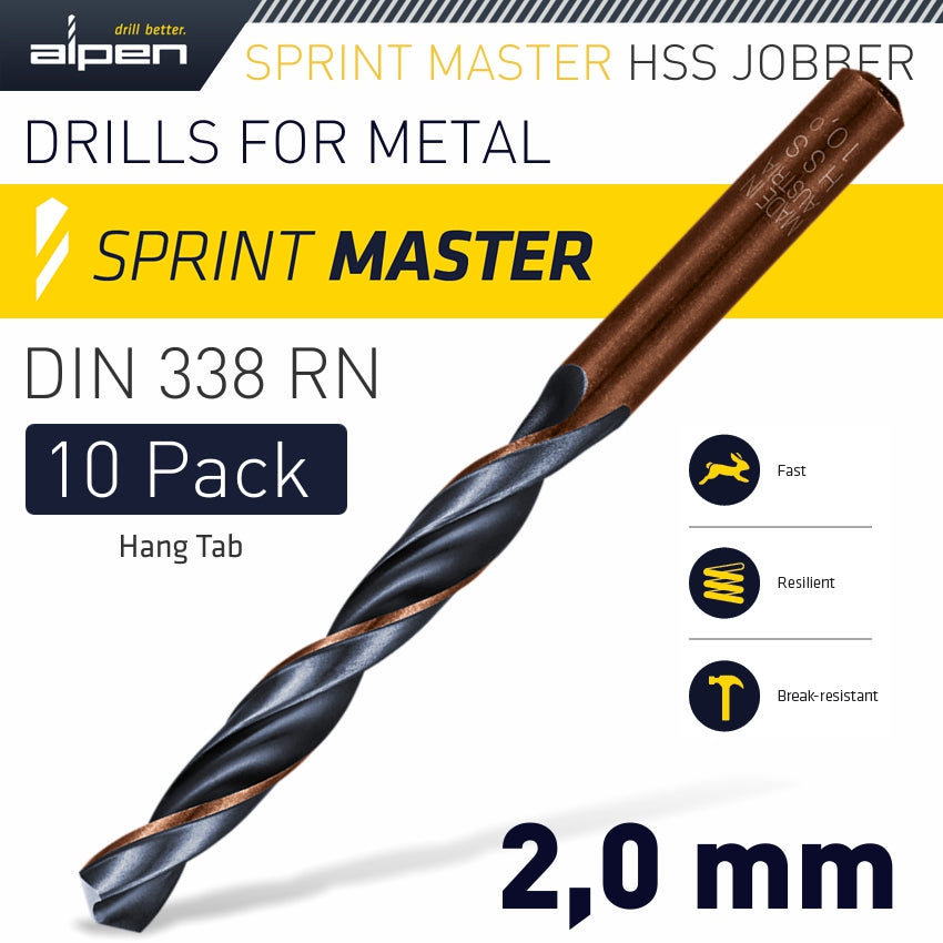 alpen-hss-sprint-master-2.0mm-10-pack-hang-tag-din-338-alpen-drill-bits-alp6310020-1