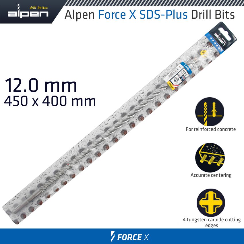 alpen-force-x-12.0-x-450/400--sds-plus-drill-bit-x4-cutting-edges-alp875012-3