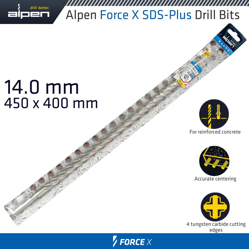 alpen-force-x-14.0-x-450/400--sds-plus-drill-bit-x4-cutting-edges-alp875014-3