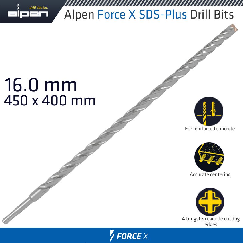 alpen-force-x-16.0-x-450/400--sds-plus-drill-bit-x4-cutting-edges-alp875016-1