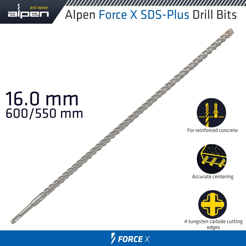 alpen-force-x-16.0-x-600/550--sds-plus-drill-bit-x4-cutting-edges-alp905016-1