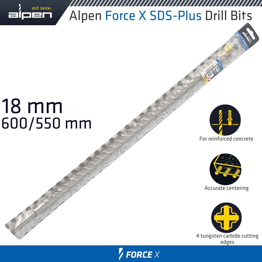 alpen-force-x-18.0-x-600/550--sds-plus-drill-bit-x4-cutting-edges-alp905018-1