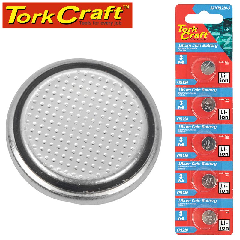 tork-craft-battery-coin-cr1220-3v-lithium-x5-pack-(moq-20)-batcr1220-5-1