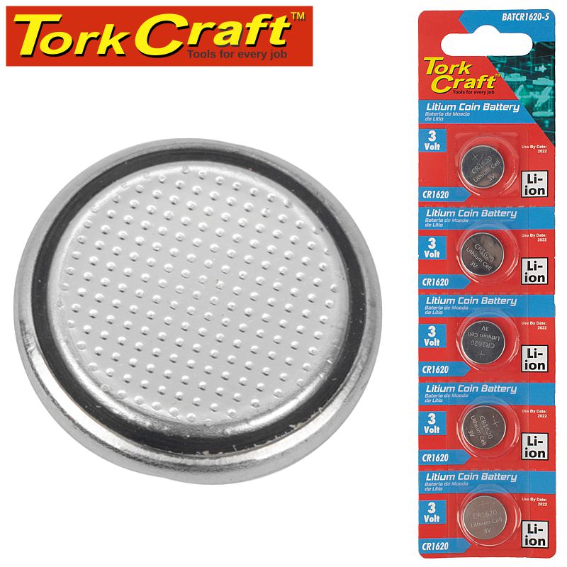 tork-craft-battery-coin-cr1620-3v-lithium-x5-pack-(moq-20)-batcr1620-5-2