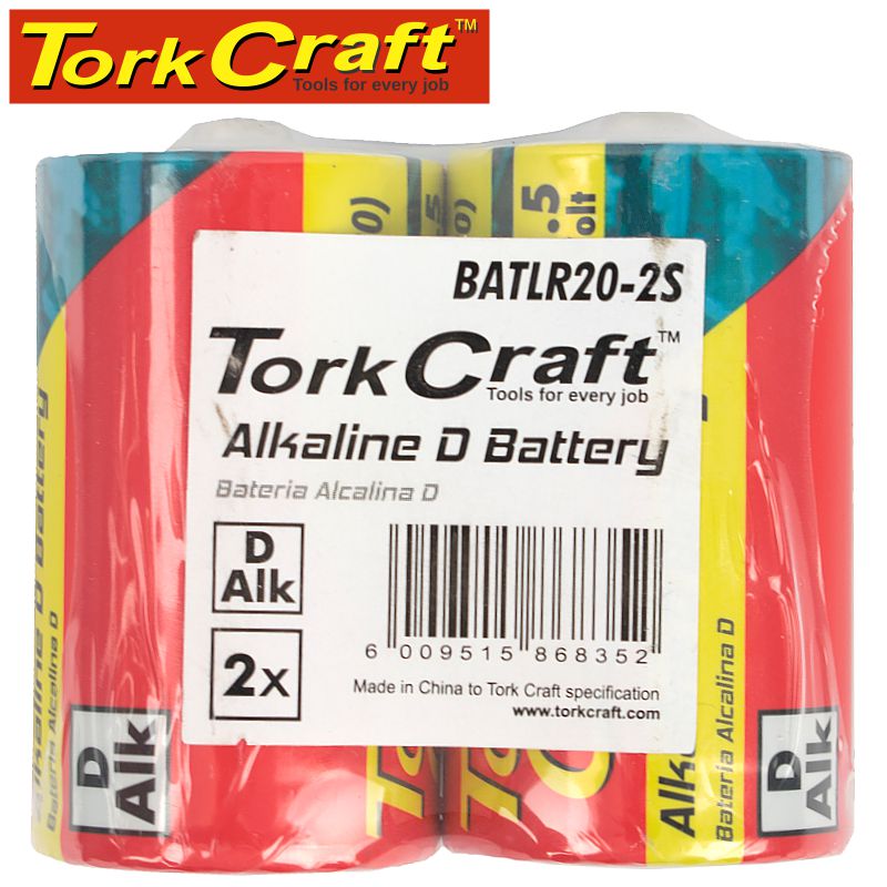 tork-craft-battery-d-1.5v-2-pack-lr20-2s-shrink-wrap-alkaline-(moq-48)-batlr20-2s-4
