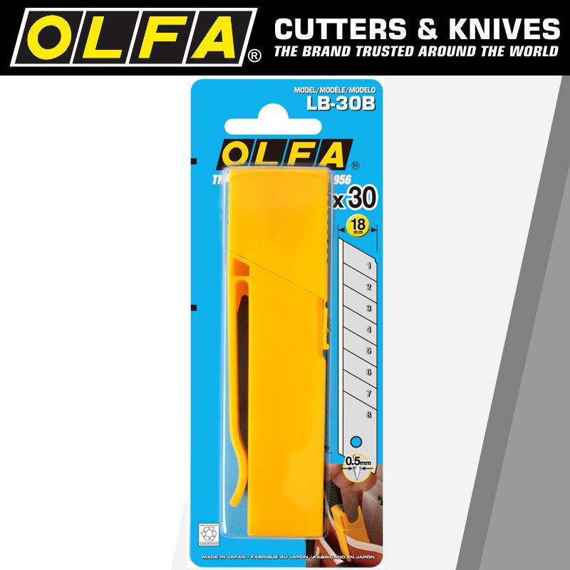 olfa-olfa-blades-lb-30b-30/pack-18mm-with-belt-clip-bla-lb30b-4