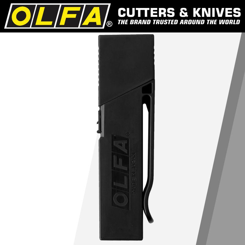 olfa-olfa-blades-excel-black-30/pk-carded-ultra-sharp-18mm-with-belt-clip-bla-lbb30b-3