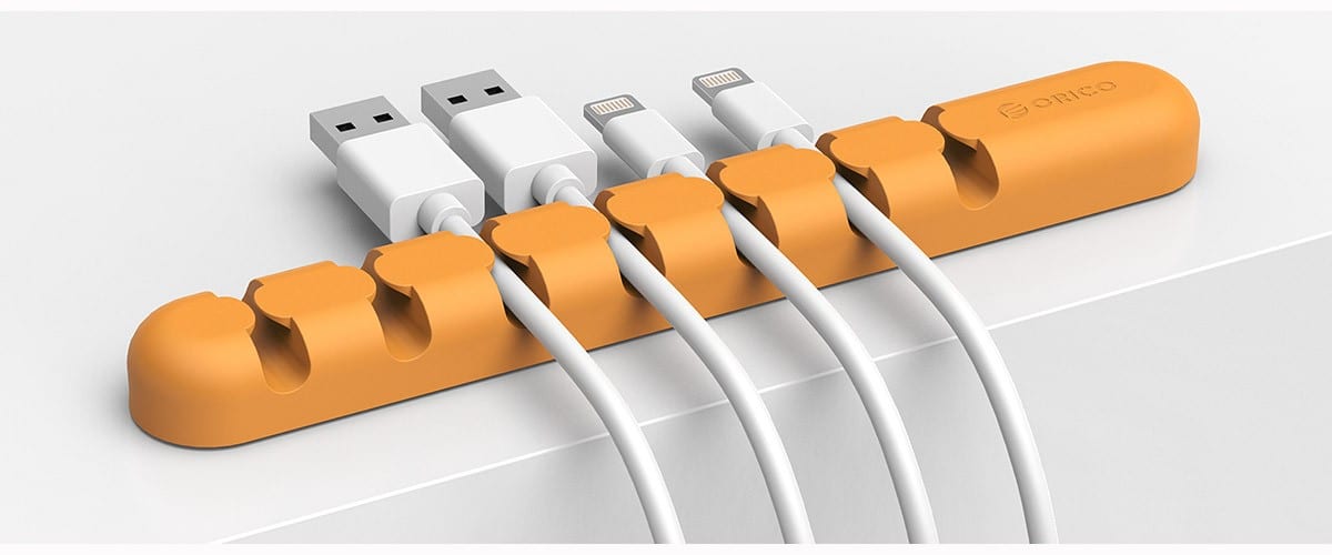 orico-7-slot-desktop-cable-management-clip---orange-2-image