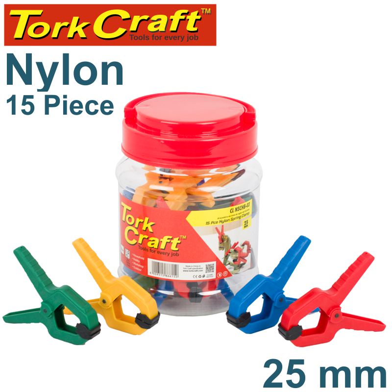 tork-craft-clamp-spring-nylon-25mm-15pce-plastic-jar-various-colours-cl-nschb-03-1