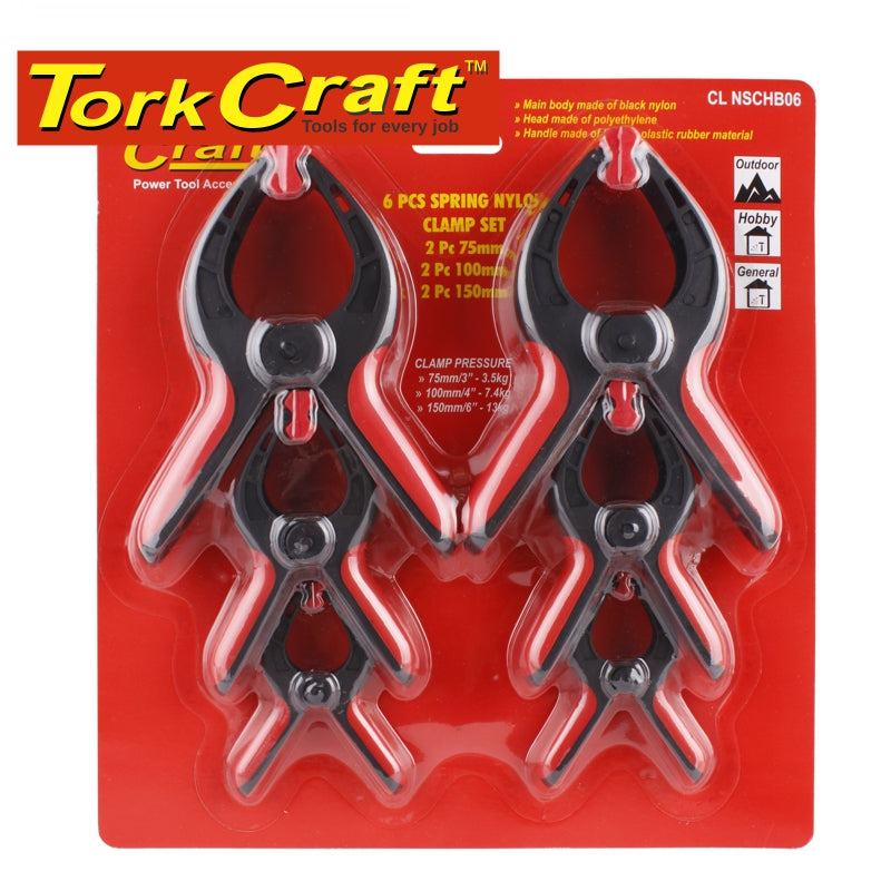 tork-craft-clamp-spring-nylon-6pce-set-75mm/100mm/150mm-cl-nschb06-1