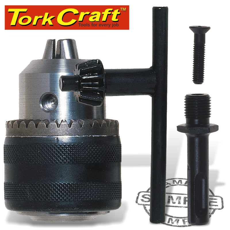 tork-craft-chuck-&-key-13mm-1/2'x-20unf-&-sds-adaptor-cm113-1